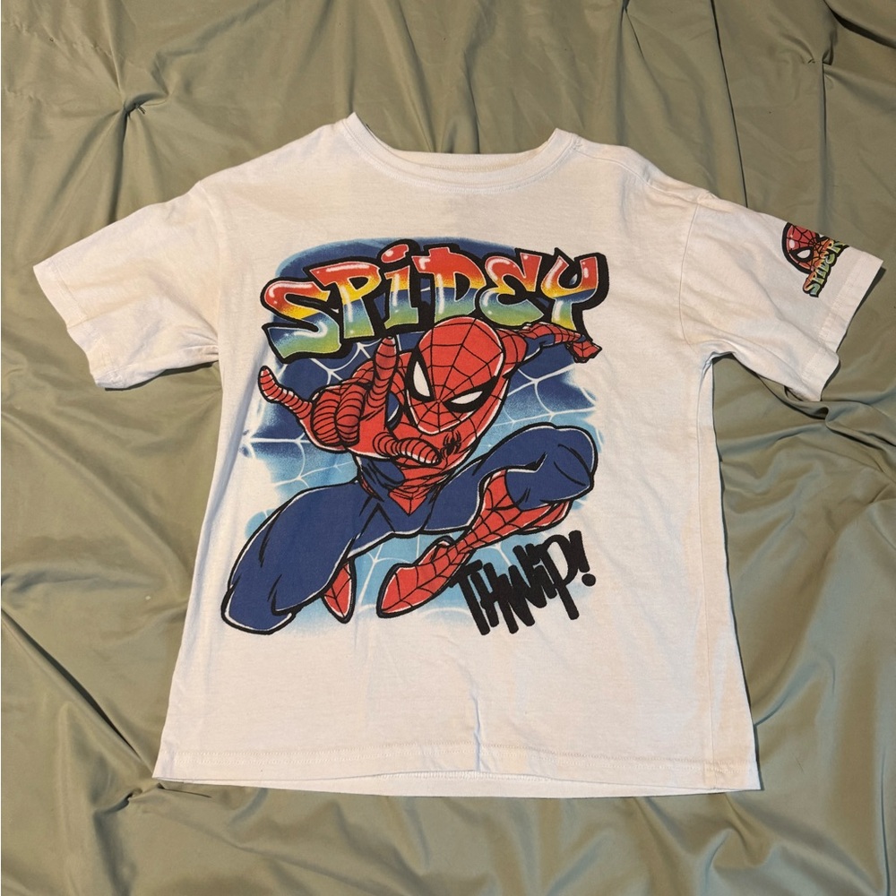 Marvel White and Red Spider-Man Short Sleeve Tee